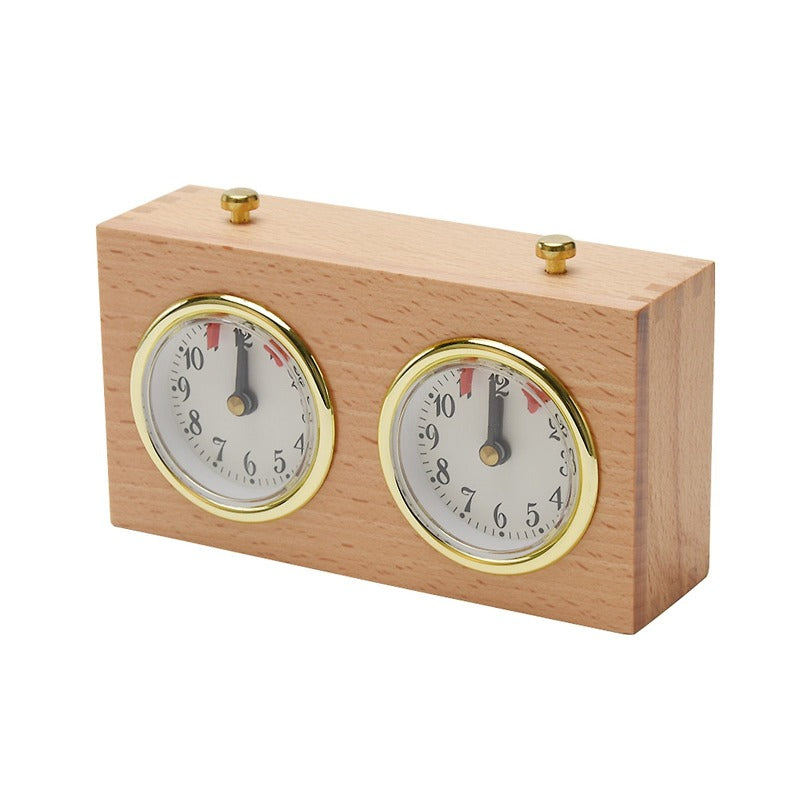 Pendule d'échecs Mécanique en Bois