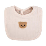 Bavoir Bébé Double Face Gaze de Coton & Éponge