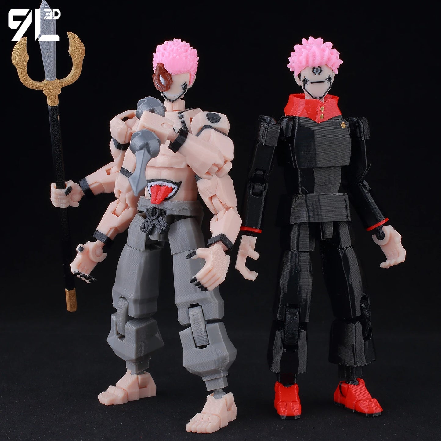 Figurines articulées Jujutsu Kaisen Titan13 (14 cm) – Gojo, Sukuna, Megumi et plus