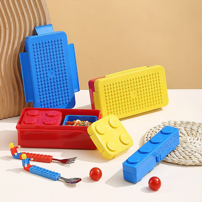 Contenitore per merenda/pranzo con posate - Funnykids™