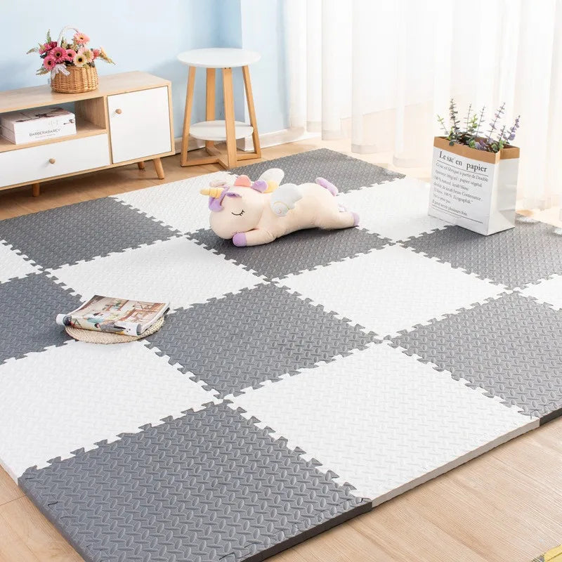 Tatame Gym pour bébés Tapis de jeu Tapis d'activités pour bébé Tapis de jeu 6 pièces Tapis de salle de jeu Tapis de jeu Tapis de bruit de sol Tapis de puzzle
