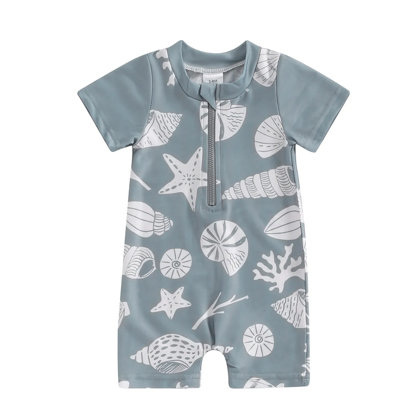 Maillot de Bain Bébé Garçon Manches Courtes