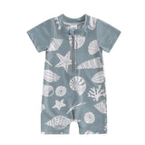 Maillot de Bain Bébé Garçon Manches Courtes