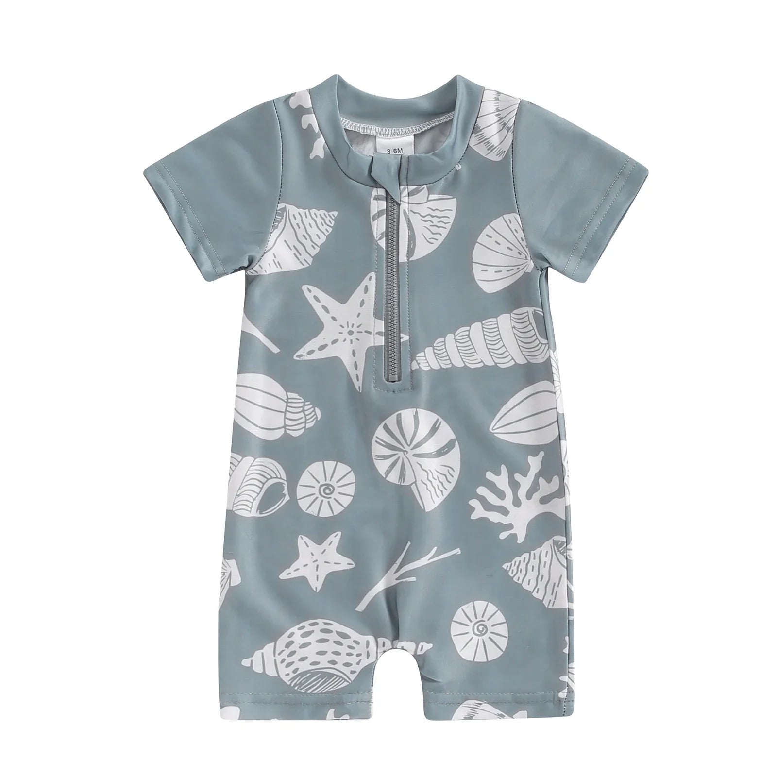 Maillot de Bain Bébé Garçon Manches Courtes