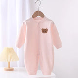 Body bébé en coton – couleur unie, manches longues