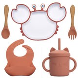 Kit Repas Bébé en Forme de Crabe