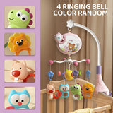 Mobile musical pour berceau de bébé avec projecteur, télécommande, veilleuse, jouet sensoriel suspendu pour nouveau-nés, poussette pour nourrissons