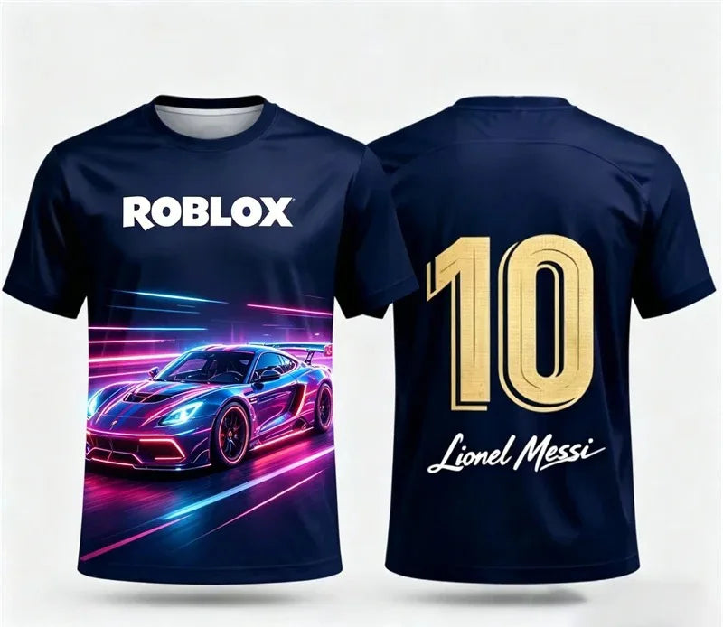 T-shirt Roblox personnalisable – nom et numéro