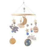 Berceau de bébé lit Mobile cloche hochet jouets en bois Crochet étoiles pendentif lit cloche jouets nouveau-né confort berceau support suspendus jouets cadeaux