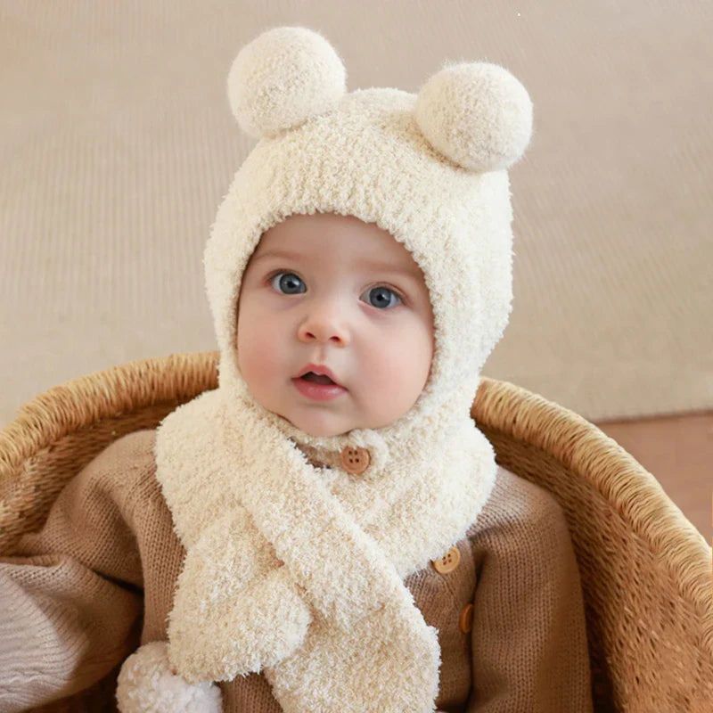 Bonnet Bébé avec Écharpe