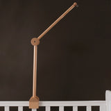 Cloche de lit en bois pour bébé, support courbé, hochets suspendus mobiles, jouets pour nouveau-né, support de boîte à musique, jouet de berceau pour bébé, support de bras, cadeaux