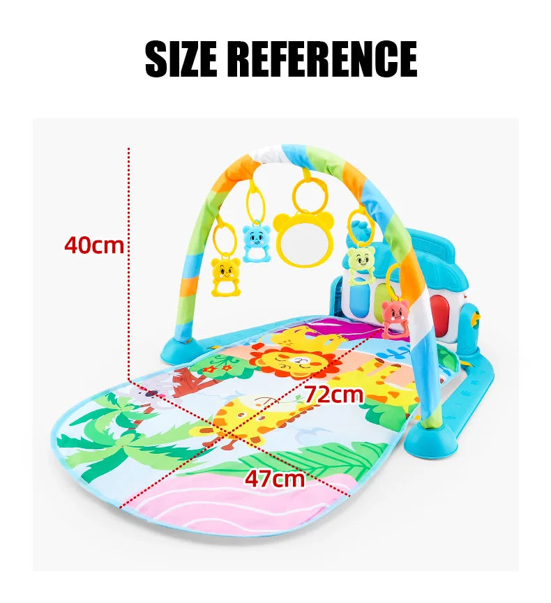 Support de Fitness pour bébé, jeu de musique, jouets d'activité de gymnastique, couverture rampante pour Piano pour nouveau-né, tapis de jeu à pédales, éducation précoce, cadeaux de 0 à 36 mois