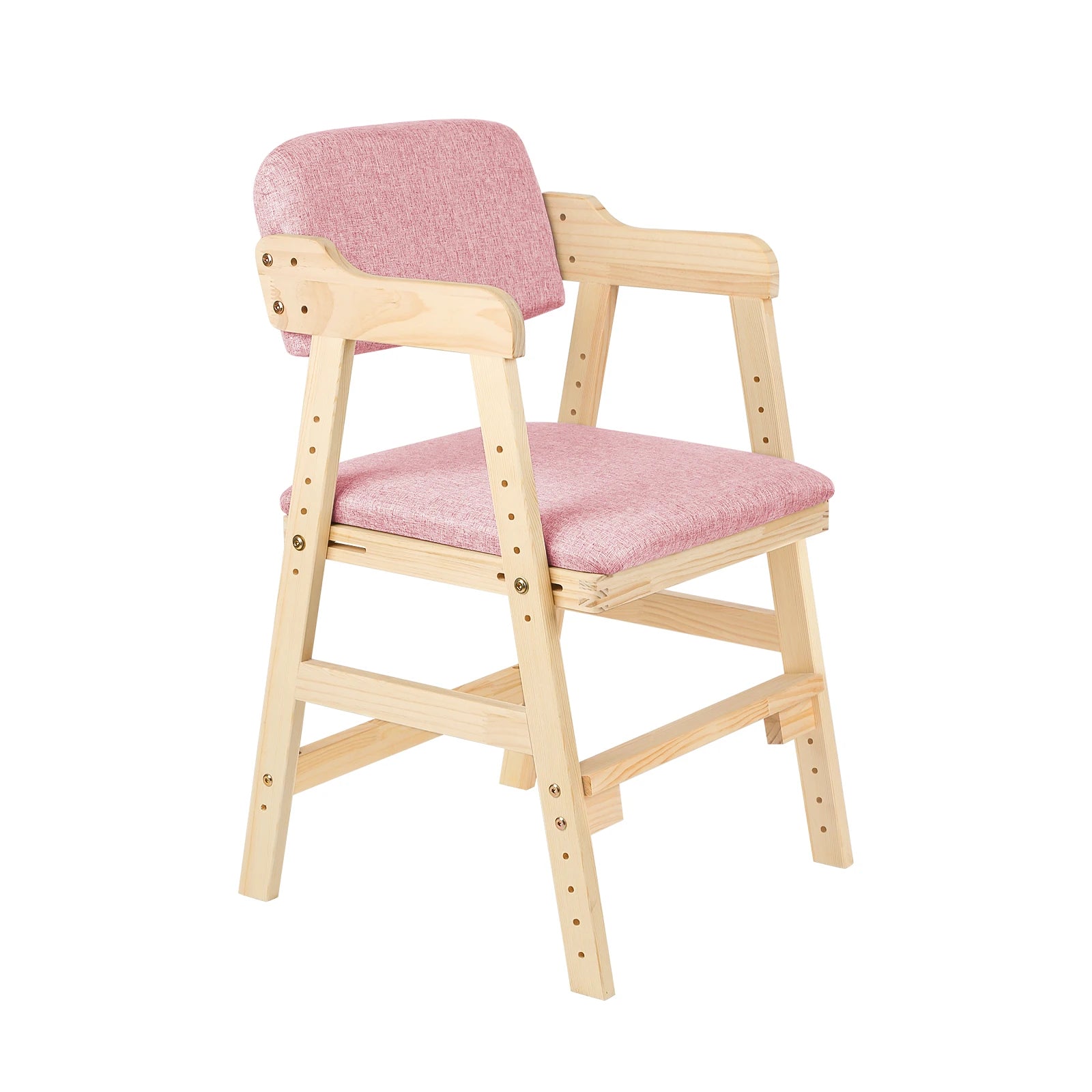 NordicKid Adjustable Wooden High Chair for Children – Montessori Chair Adjustable from 3 to 15 Years