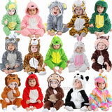 Pyjama de dessin animé dinosaure pour bébé, grenouillères pour tout-petits, olympiques de batterie de nuit, vêtements de nuit, vêtements de nuit, garçons, filles, 0 à 4 ans, hiver