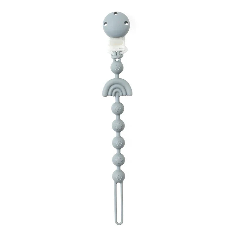 Attache Tétine Silicone - Arc-en-ciel