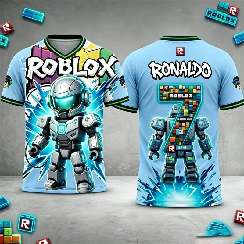 T-shirt Roblox personnalisable – nom et numéro