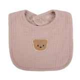 Bavoir Bébé Double Face Gaze de Coton & Éponge