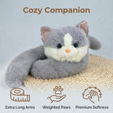 Coussin peluche à longs bras (60-65 cm) – koala, panda, paresseux, dinosaure et plus