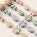 Attache Tétine Silicone - Fleur
