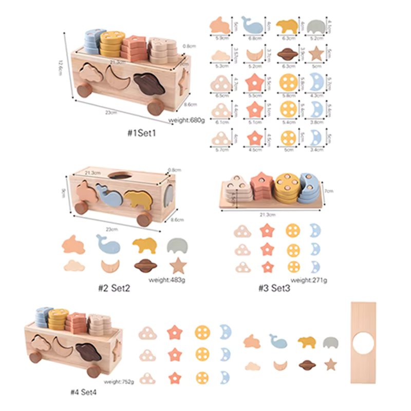 Scatola di selezione Montessori