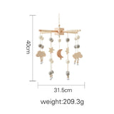 Mobile musical pour lit de bébé en bois, hochets en feutre doux, animaux de dessin animé, boîte à musique pour nouveau-né, jouet suspendu, support de lit, cadeaux pour bébé
