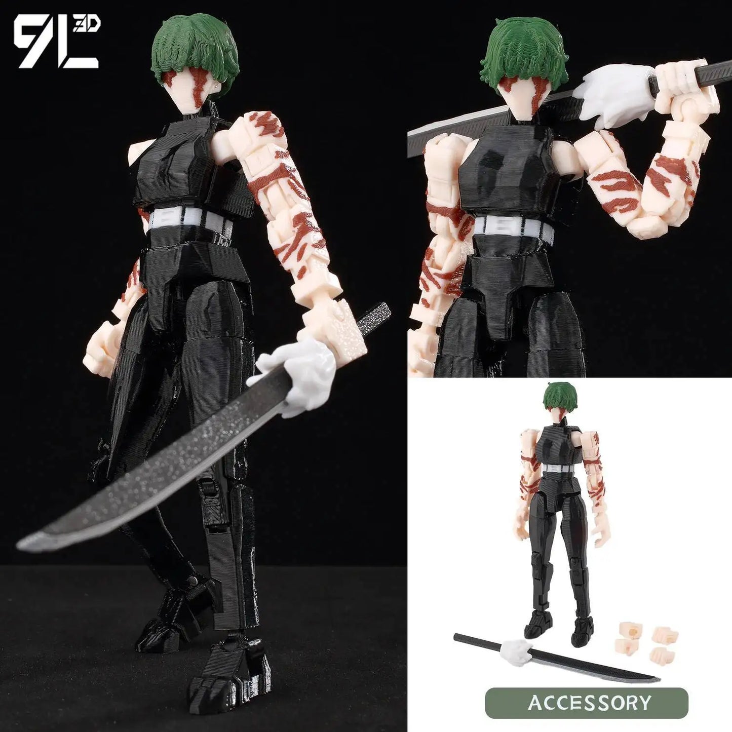 Figurines articulées Jujutsu Kaisen Titan13 (14 cm) – Gojo, Sukuna, Megumi et plus