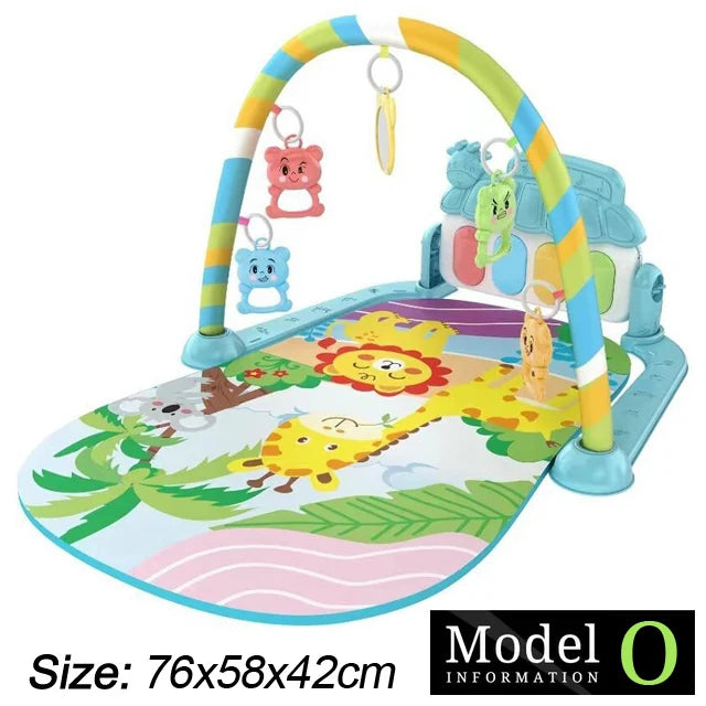 Support de Fitness pour bébé, jeu de musique, jouets d'activité de gymnastique, couverture rampante pour Piano pour nouveau-né, tapis de jeu à pédales, éducation précoce, cadeaux de 0 à 36 mois