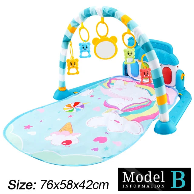 Support de Fitness pour bébé, jeu de musique, jouets d'activité de gymnastique, couverture rampante pour Piano pour nouveau-né, tapis de jeu à pédales, éducation précoce, cadeaux de 0 à 36 mois