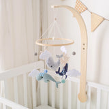 Berceau de bébé lit Mobile cloche hochet jouets en bois Crochet étoiles pendentif lit cloche jouets nouveau-né confort berceau support suspendus jouets cadeaux