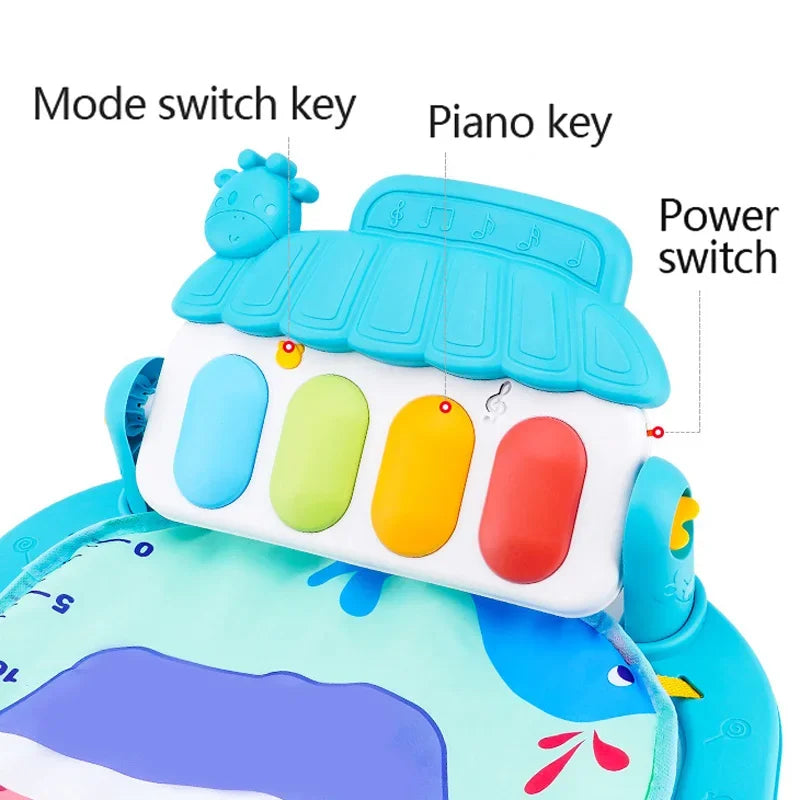 Tapis de jeu Musical pour bébé, support de gymnastique, tapis de jeu pour enfant, Puzzle, clavier de Piano, tapis de jeu pour bébé, tapis de jeu pour ramper, jouet pour bébé, cadeau