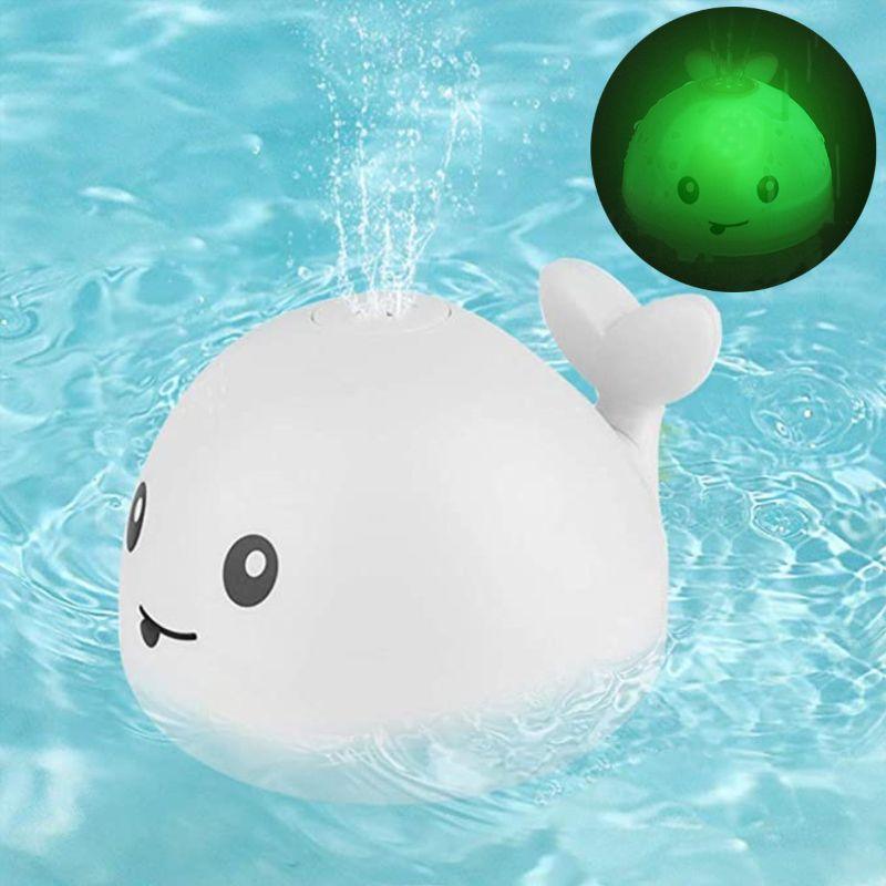 Light-up whale bath toy