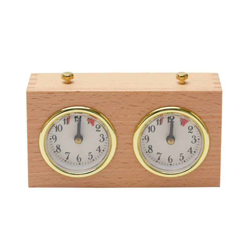Pendule d'échecs Mécanique en Bois