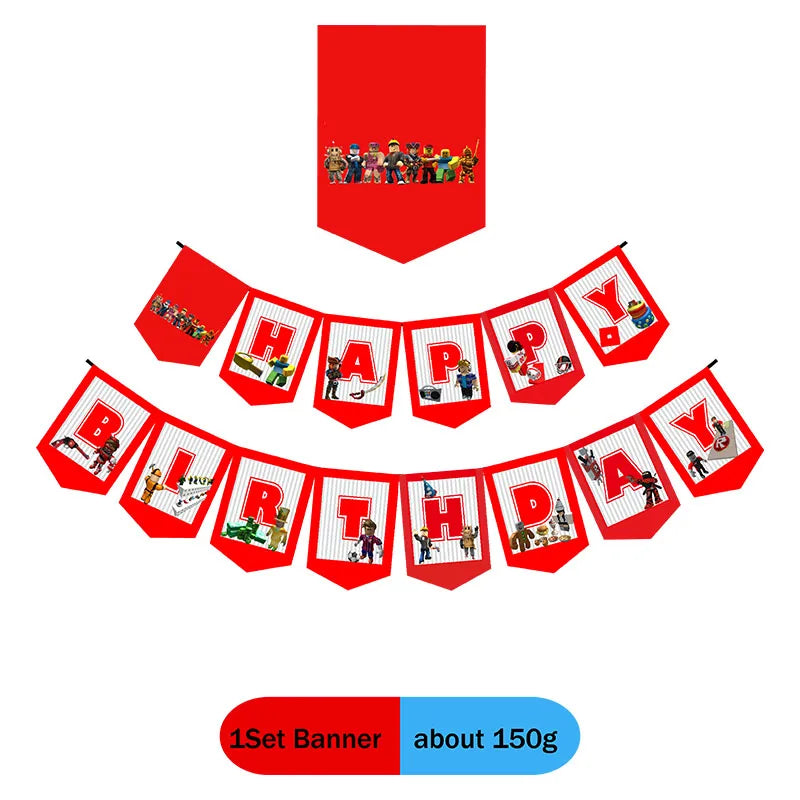 Vaisselle de fête Robot – assiettes en papier joyeux anniversaire