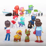 Figurines Pat' Patrouille – lot de 12 en PVC (4 à 7 cm) pour enfants