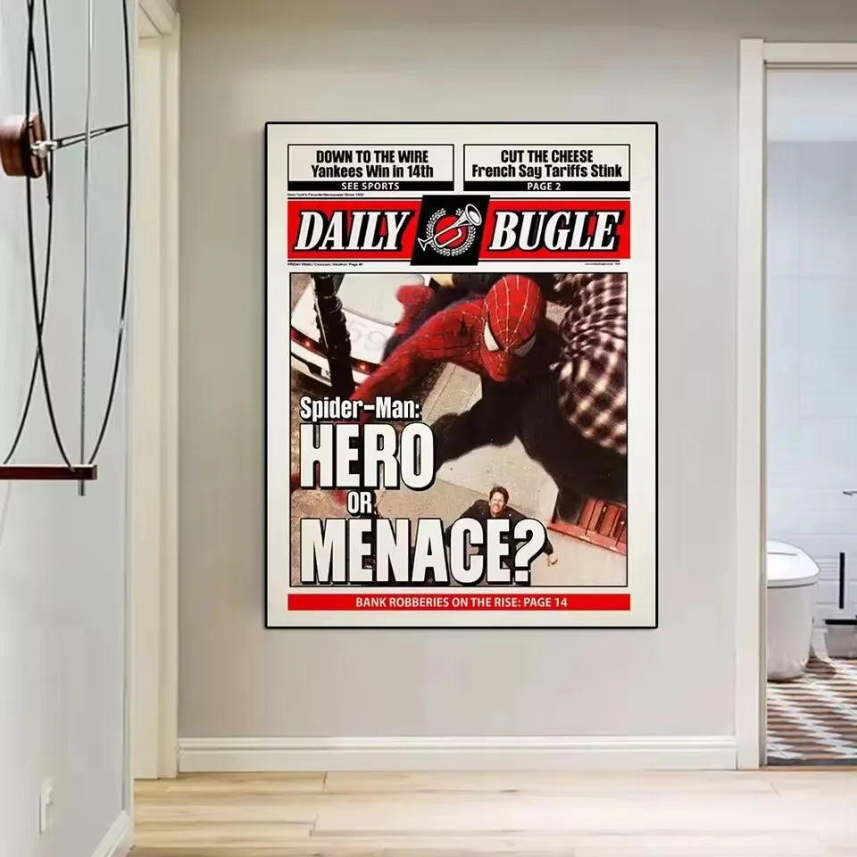 Affiche Spider-Man sur toile – déco murale Marvel