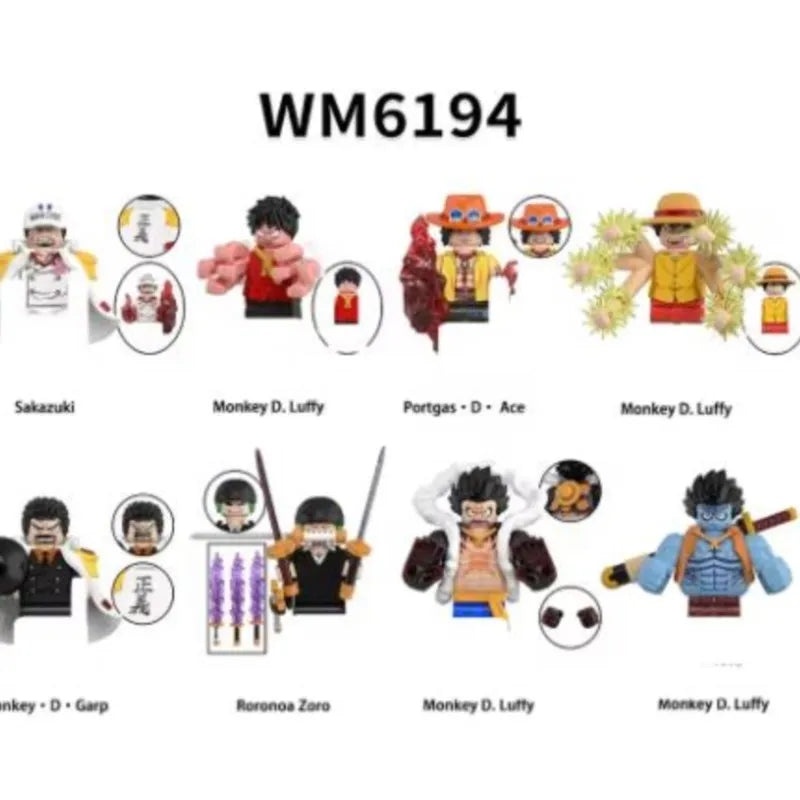 Mini-figurines One Piece à collectionner (4,5 cm) – nombreux personnages au choix