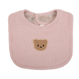 Bavoir Bébé Double Face Gaze de Coton & Éponge