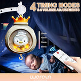 Mobile musical pour berceau de bébé Werein avec télécommande, projection, veilleuse douce, berceuse et jouet suspendu rotatif