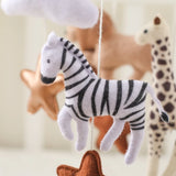 Mobile musical pour lit de bébé en bois, hochets en feutre doux, animaux de dessin animé, boîte à musique pour nouveau-né, jouet suspendu, support de lit, cadeaux pour bébé