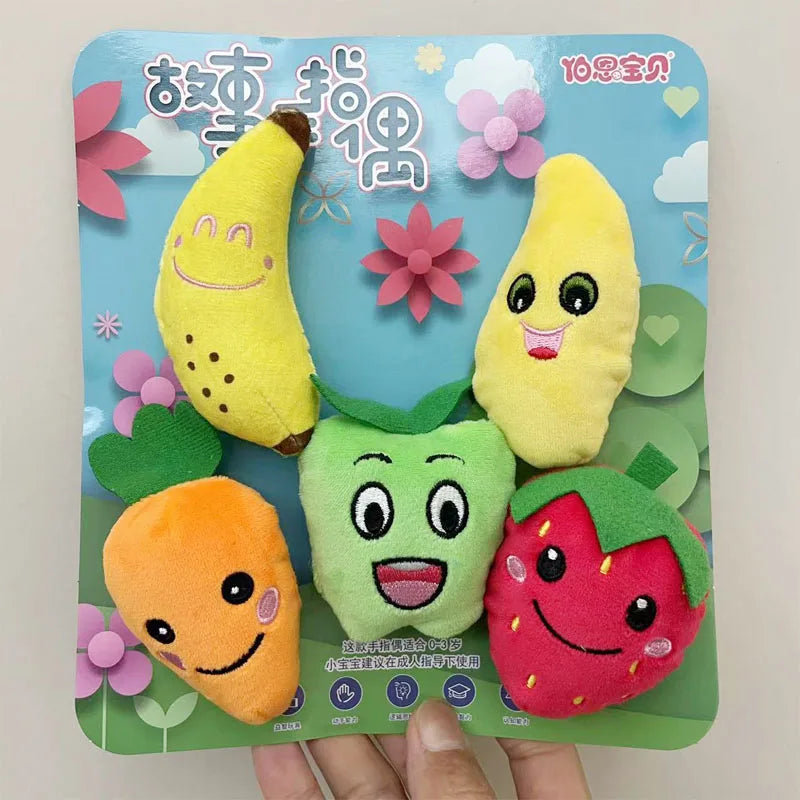 Histoire de la maternelle aides pédagogiques enfants éducation poupées animaux en peluche enfants jouets bébé marionnettes à doigt poupée bébé marionnette à main jouets