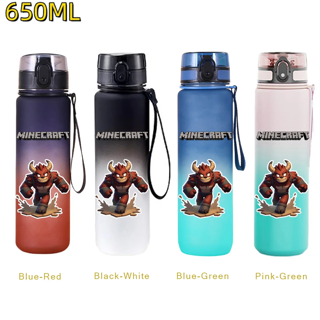 Gourde de sport Minecraft 650 ml – anti-fuite