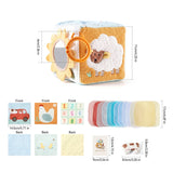 Jouet sensoriel doux pour bébé : livre en tissu, boîte à mouchoirs, couverture de sécurité, cube en peluche, sons froissés, miroir, développement de la motricité fine – 9 styles de jouets