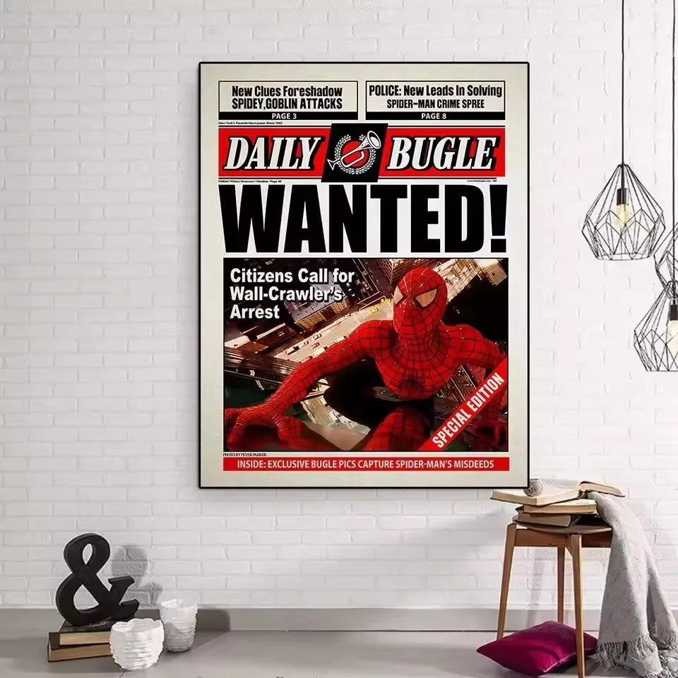 Affiche Spider-Man sur toile – déco murale Marvel