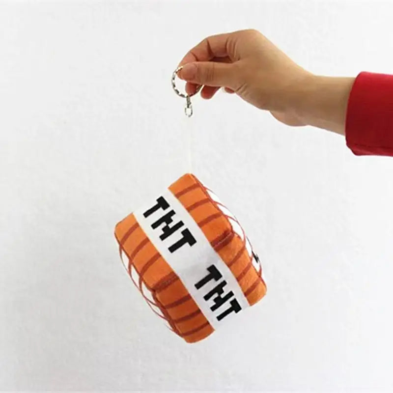 Peluche TNT Minecraft – porte-clés cube doux