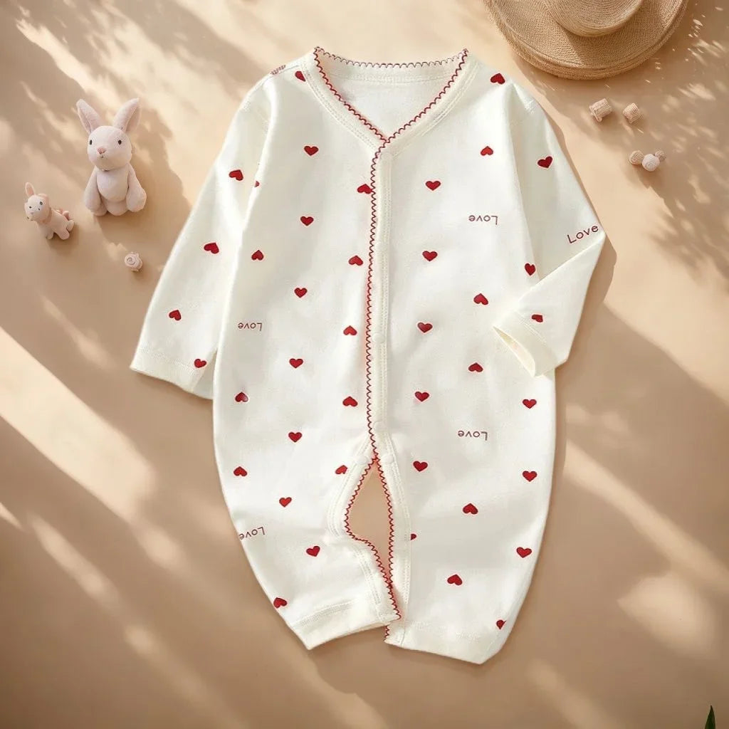 Body bébé en coton – couleur unie, manches longues