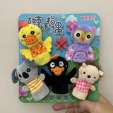 Histoire de la maternelle aides pédagogiques enfants éducation poupées animaux en peluche enfants jouets bébé marionnettes à doigt poupée bébé marionnette à main jouets