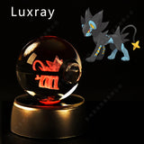 Boule de Cristal Pokémon 3D — Veilleuse LED Pokéball Lumineuse