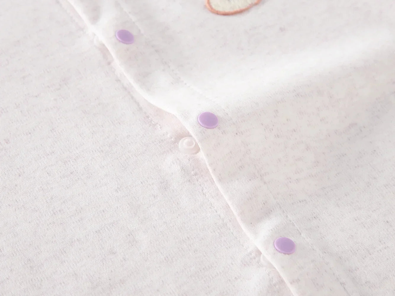 Body bébé en coton – couleur unie, manches longues