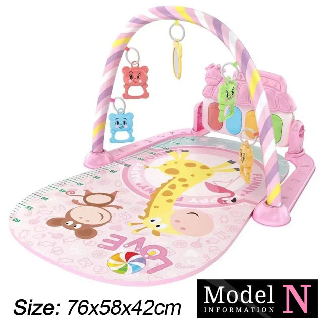 Support de Fitness pour bébé, jeu de musique, jouets d'activité de gymnastique, couverture rampante pour Piano pour nouveau-né, tapis de jeu à pédales, éducation précoce, cadeaux de 0 à 36 mois