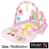 Support de Fitness pour bébé, jeu de musique, jouets d'activité de gymnastique, couverture rampante pour Piano pour nouveau-né, tapis de jeu à pédales, éducation précoce, cadeaux de 0 à 36 mois